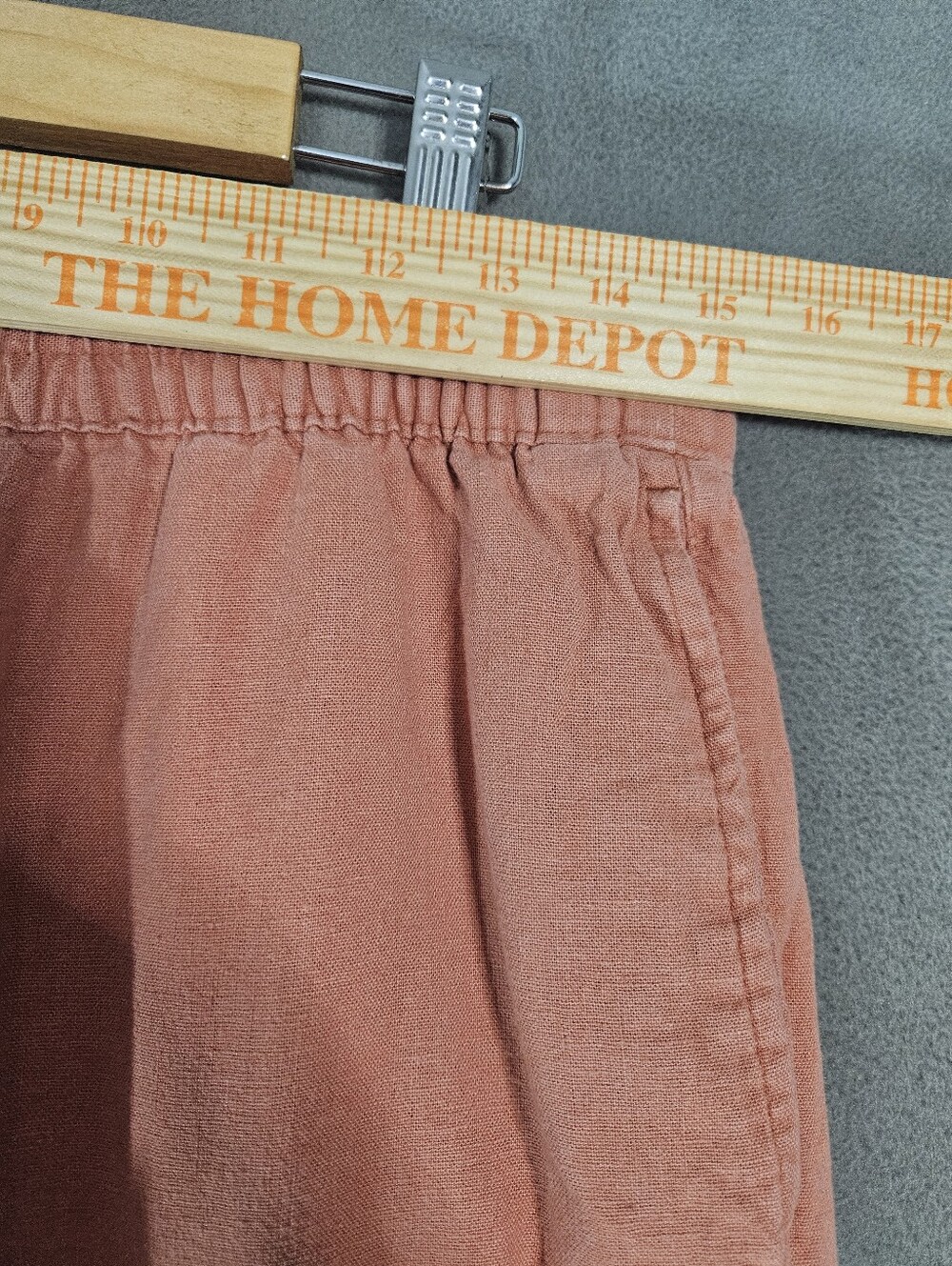 Old Navy High-Rise Wide Leg Pants Womens Medium Comfort Waist Peach Lagenlook - Picture 3 of 10